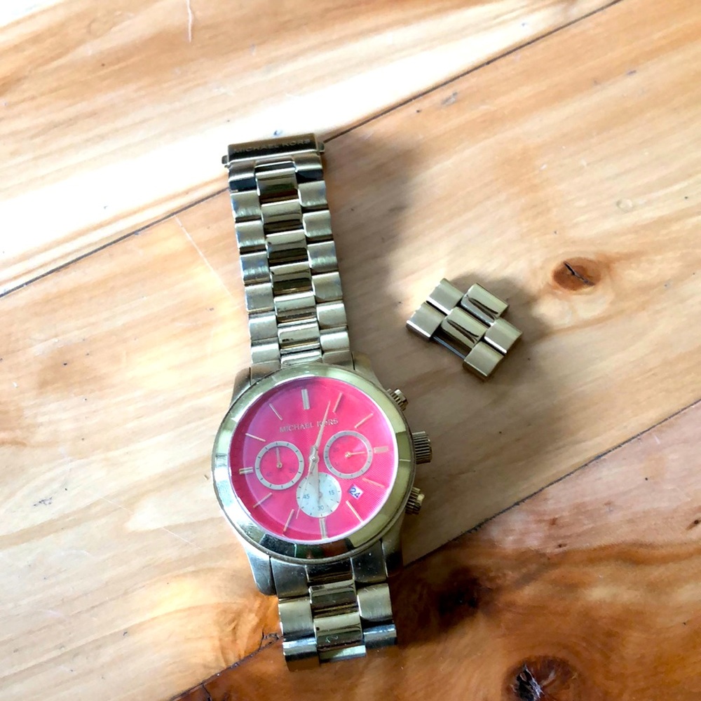 Michael Kors Watch with Orange Face